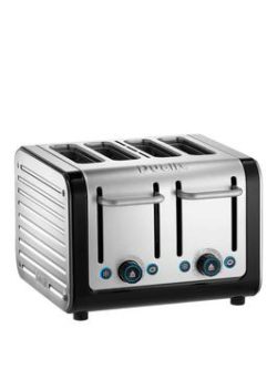 Dualit Architect 4 Slice Toaster - Black &Amp; Brushed Metal